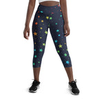 Rainbow Stars Yoga Capris