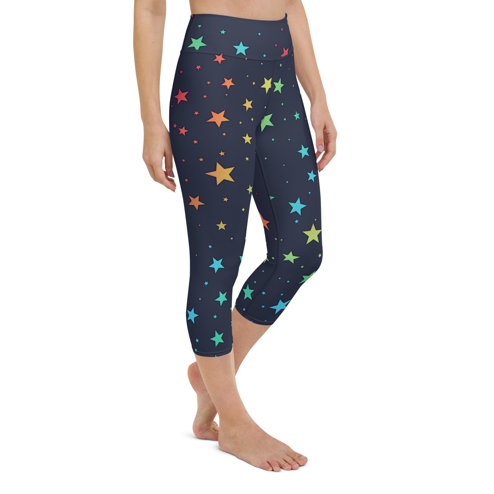 Rainbow Stars Yoga Capris