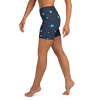 Rainbow Stars Yoga Shorts