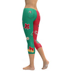 Red & Green Christmas Capris
