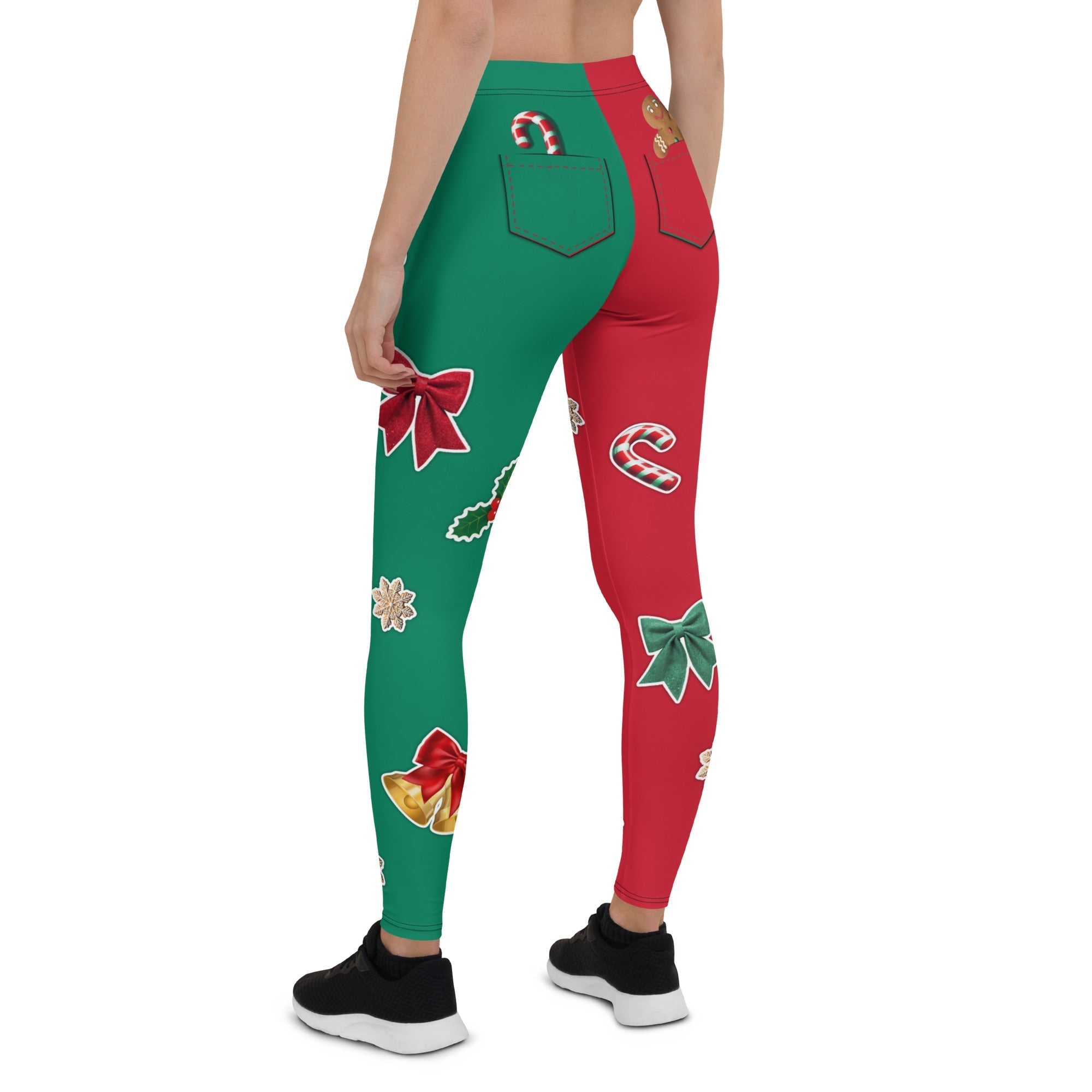 Red & Green Christmas Leggings