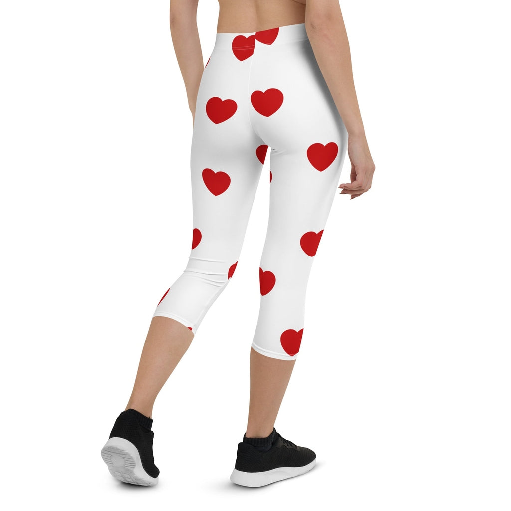 Red Hearts Capris