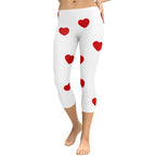 Red Hearts Capris