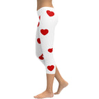 Red Hearts Capris
