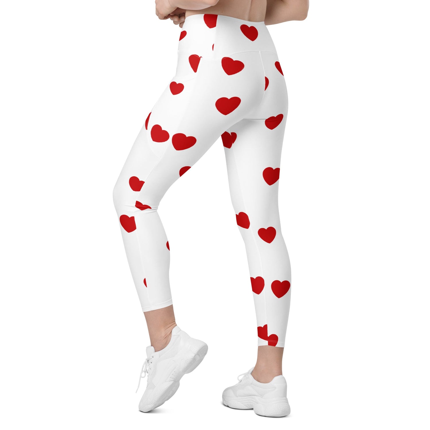 Crossover leggings with pockets