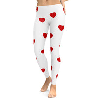 Red Hearts Leggings