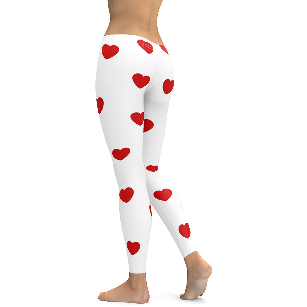 Red Hearts Leggings