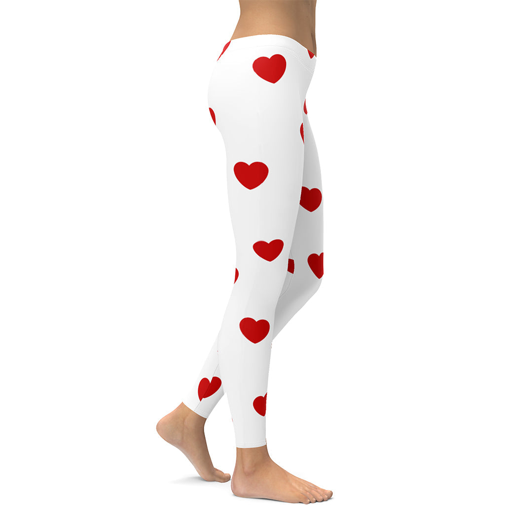 Red Hearts Leggings