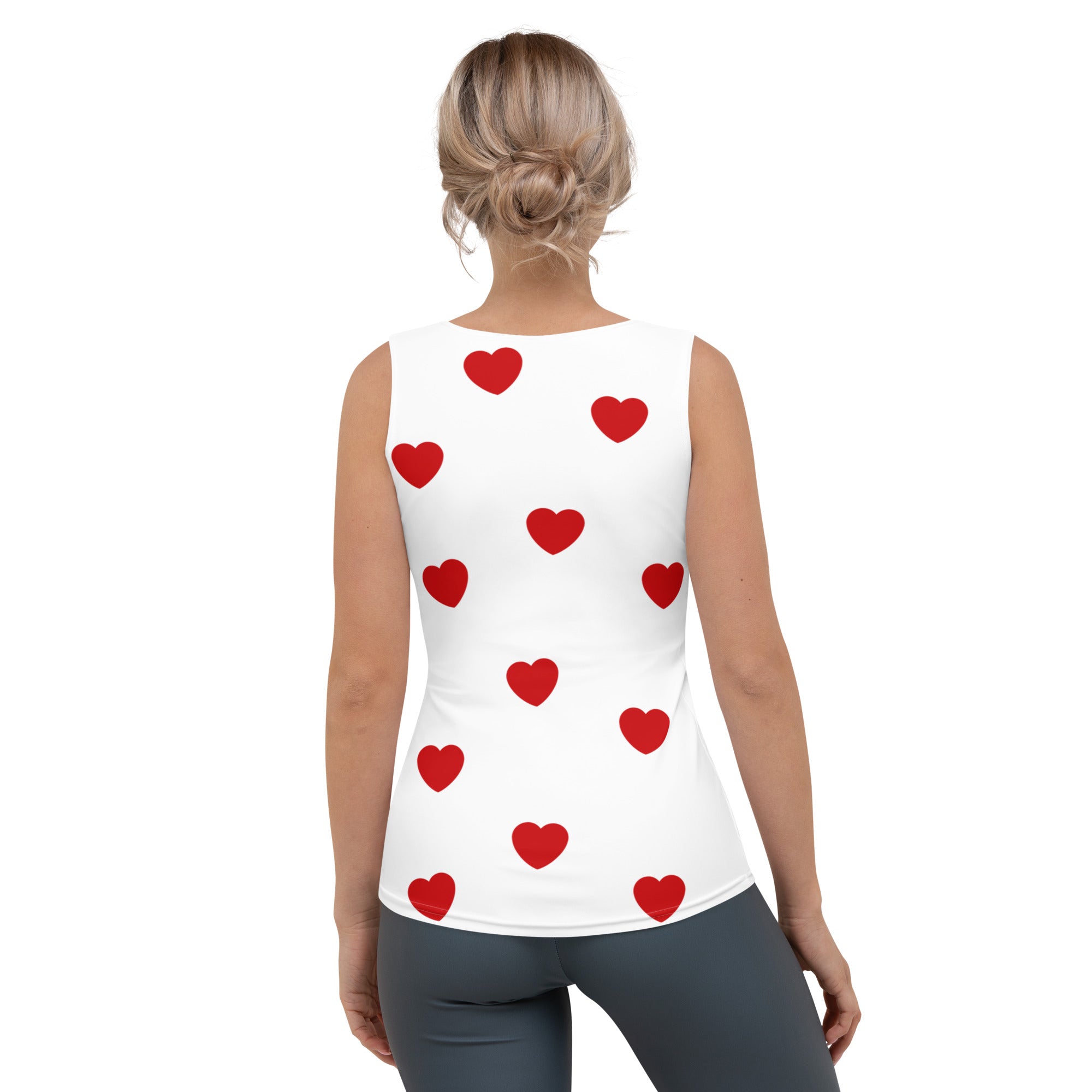 Red Hearts Tank Top