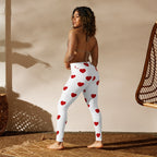 Red Hearts Yoga Leggings