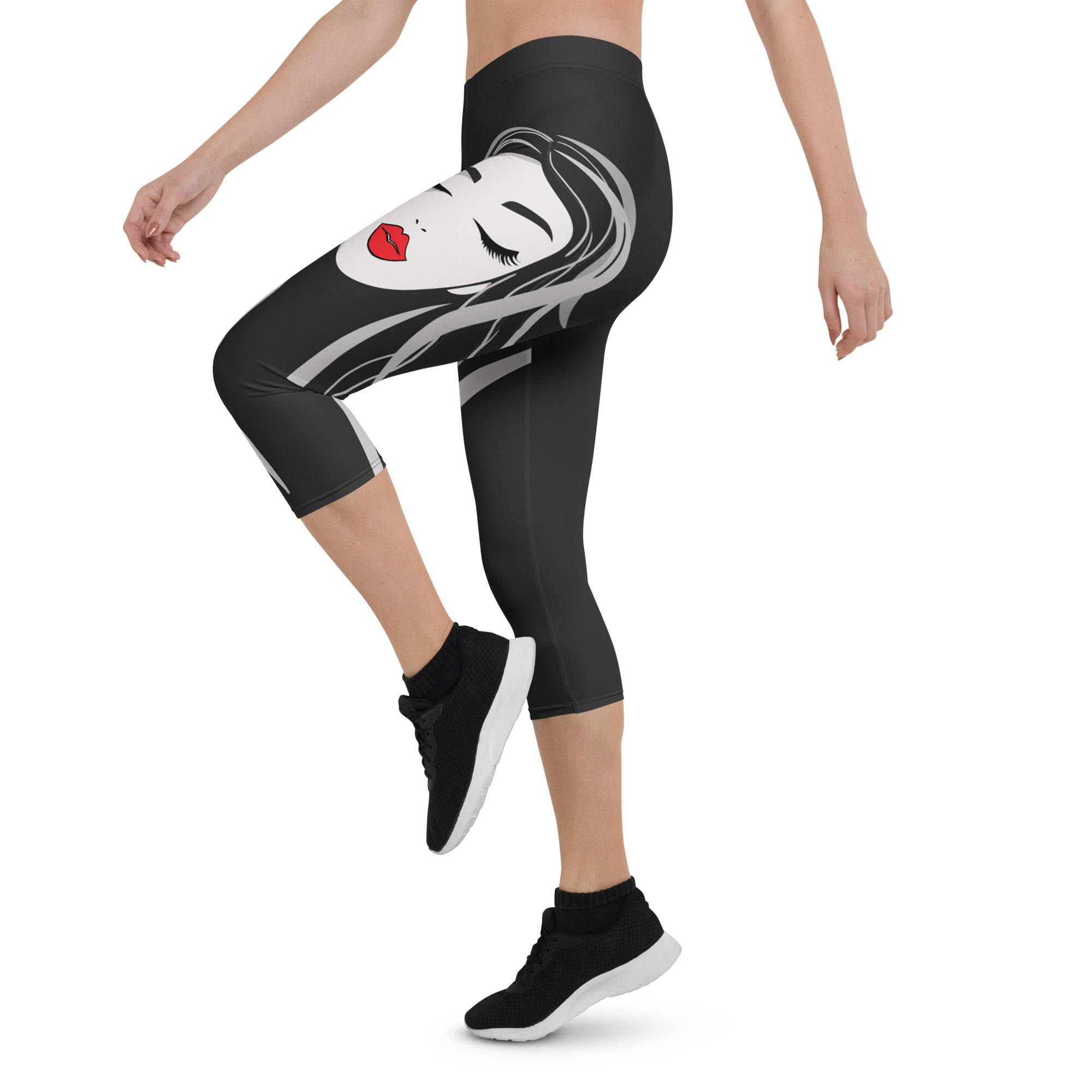 Red Lip Muse Capris