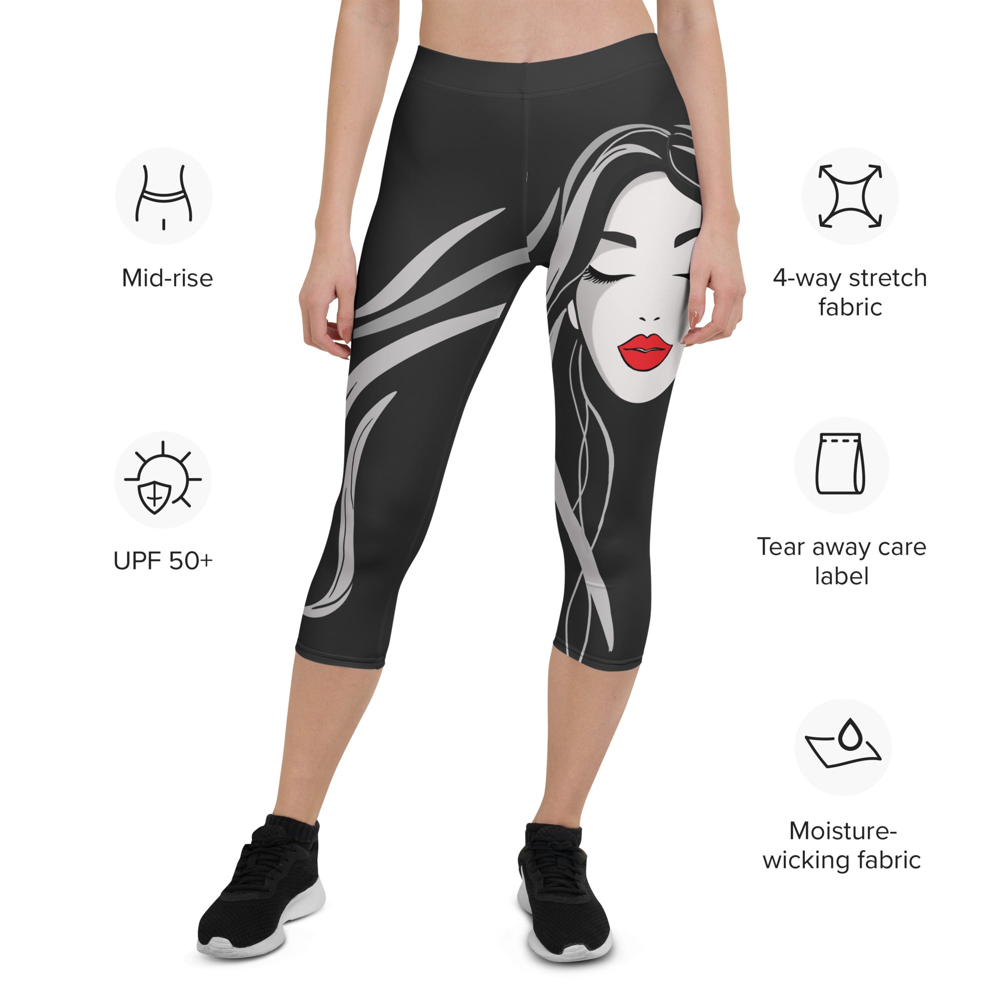 Red Lip Muse Capris