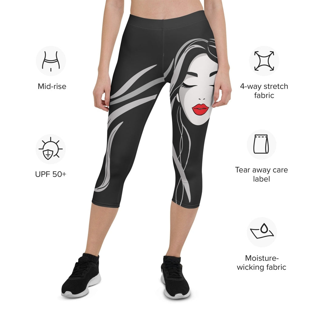 Red Lip Muse Capris