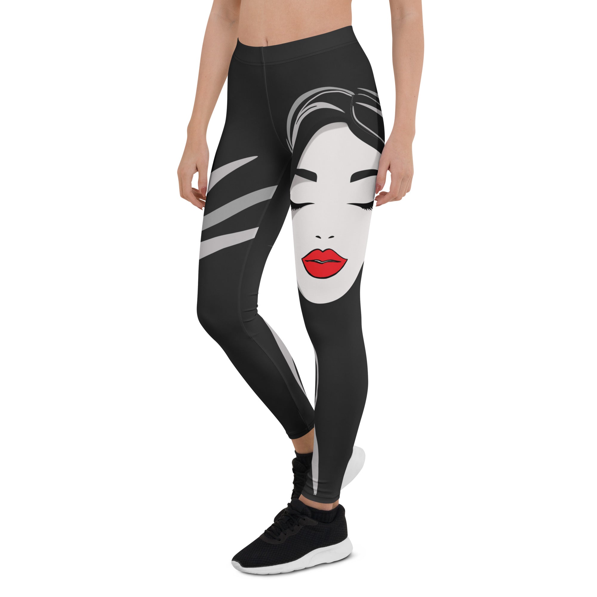 Red Lip Muse Leggings