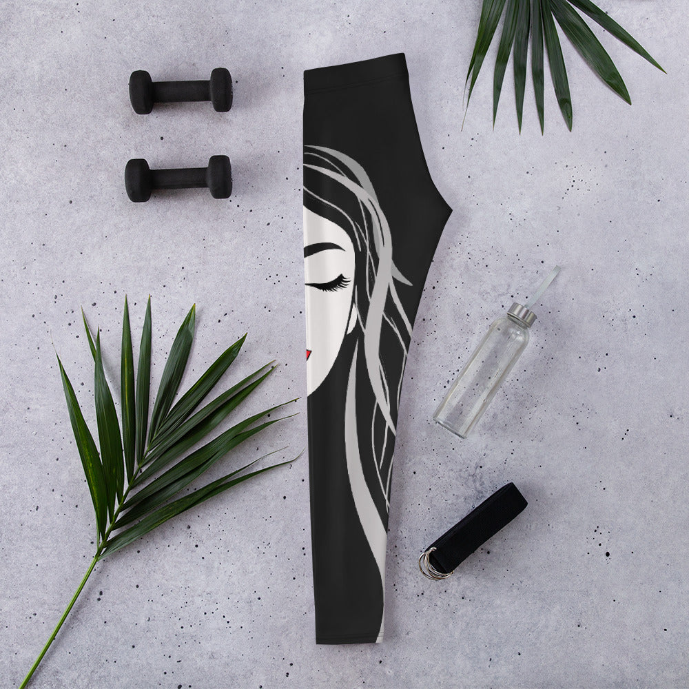 Red Lip Muse Leggings