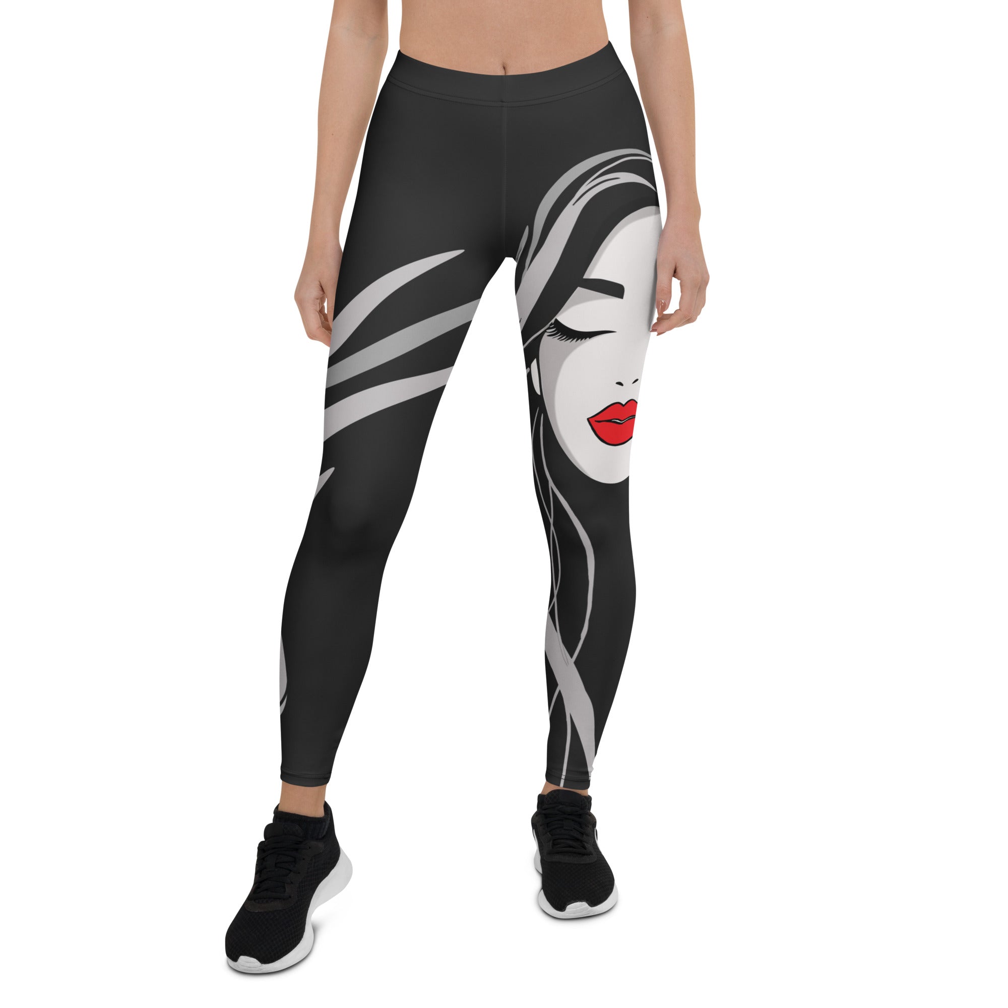 Red Lip Muse Leggings