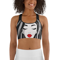 Red Lip Muse Sports Bra
