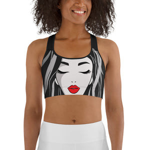Red Lip Muse Sports Bra