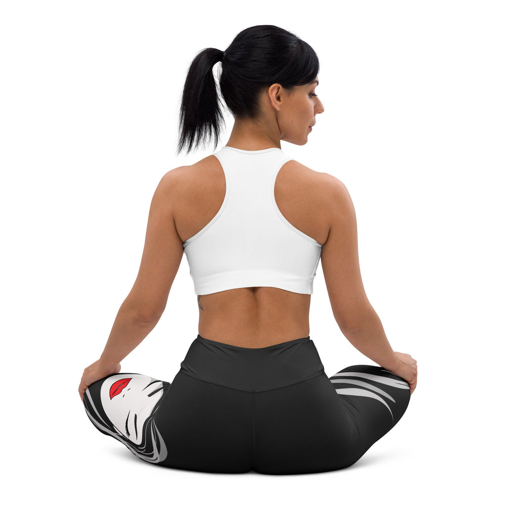 Red Lip Muse Yoga Leggings
