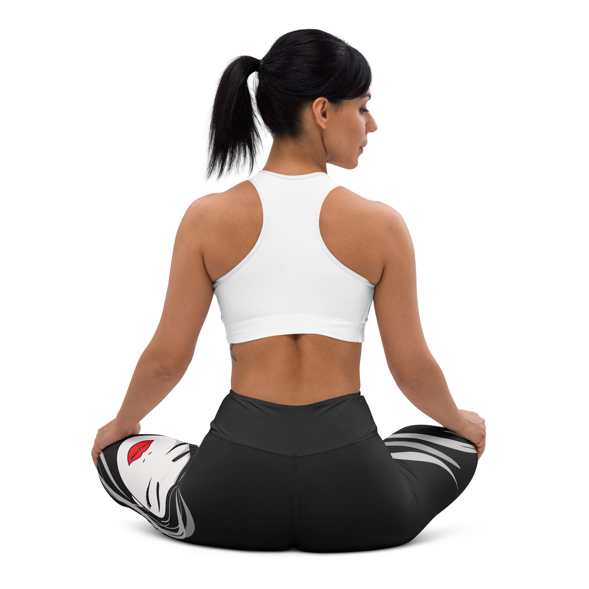 Red Lip Muse Yoga Leggings