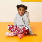 Red Nordic Reindeer Kid's Leggings