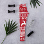Red Nordic Reindeer Leggings