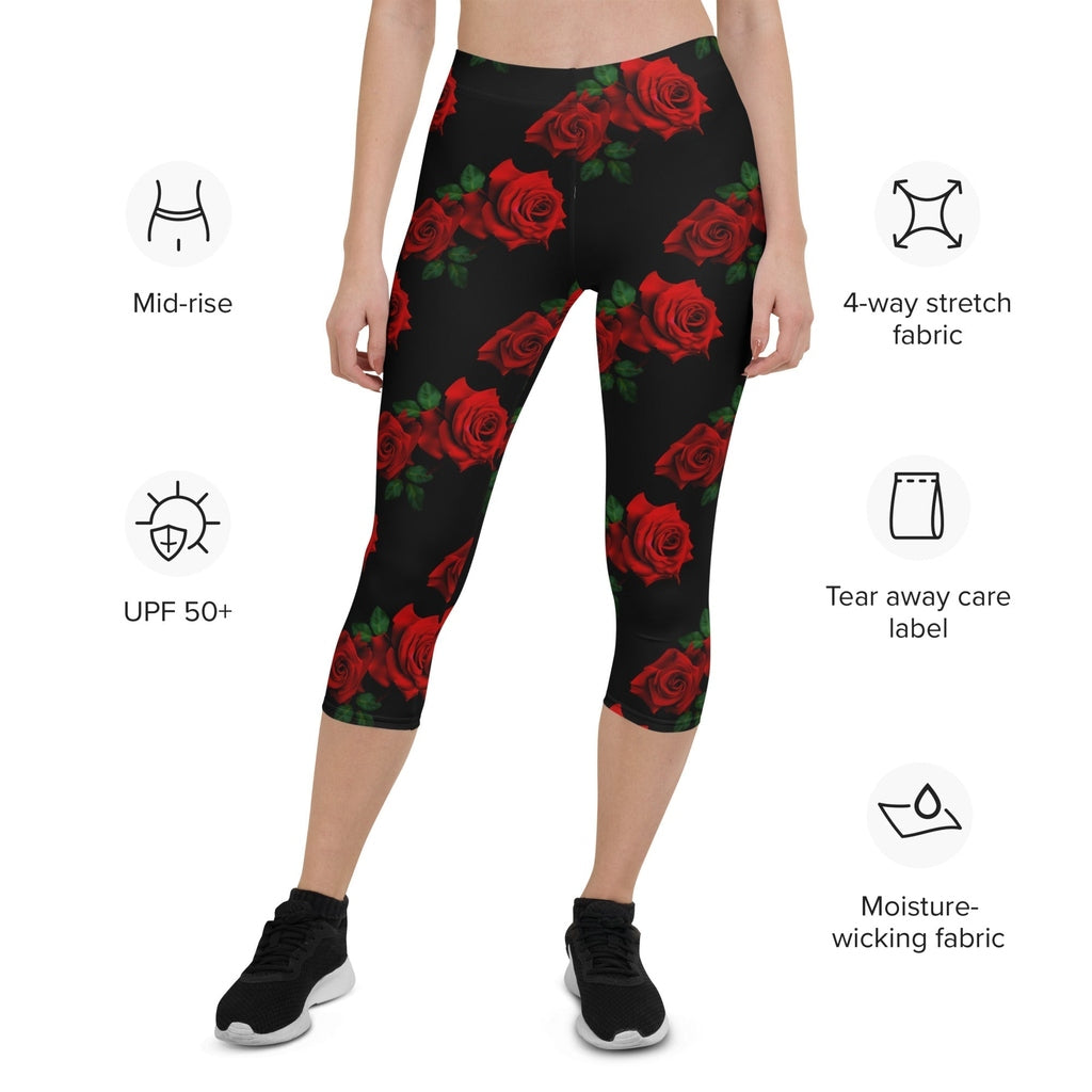 Red Roses Capris