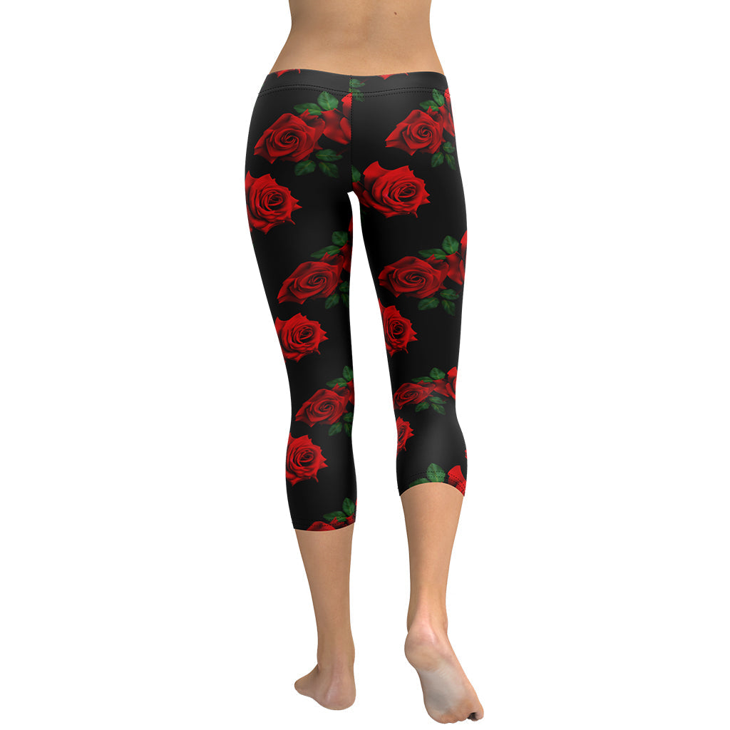 Red Roses Capris
