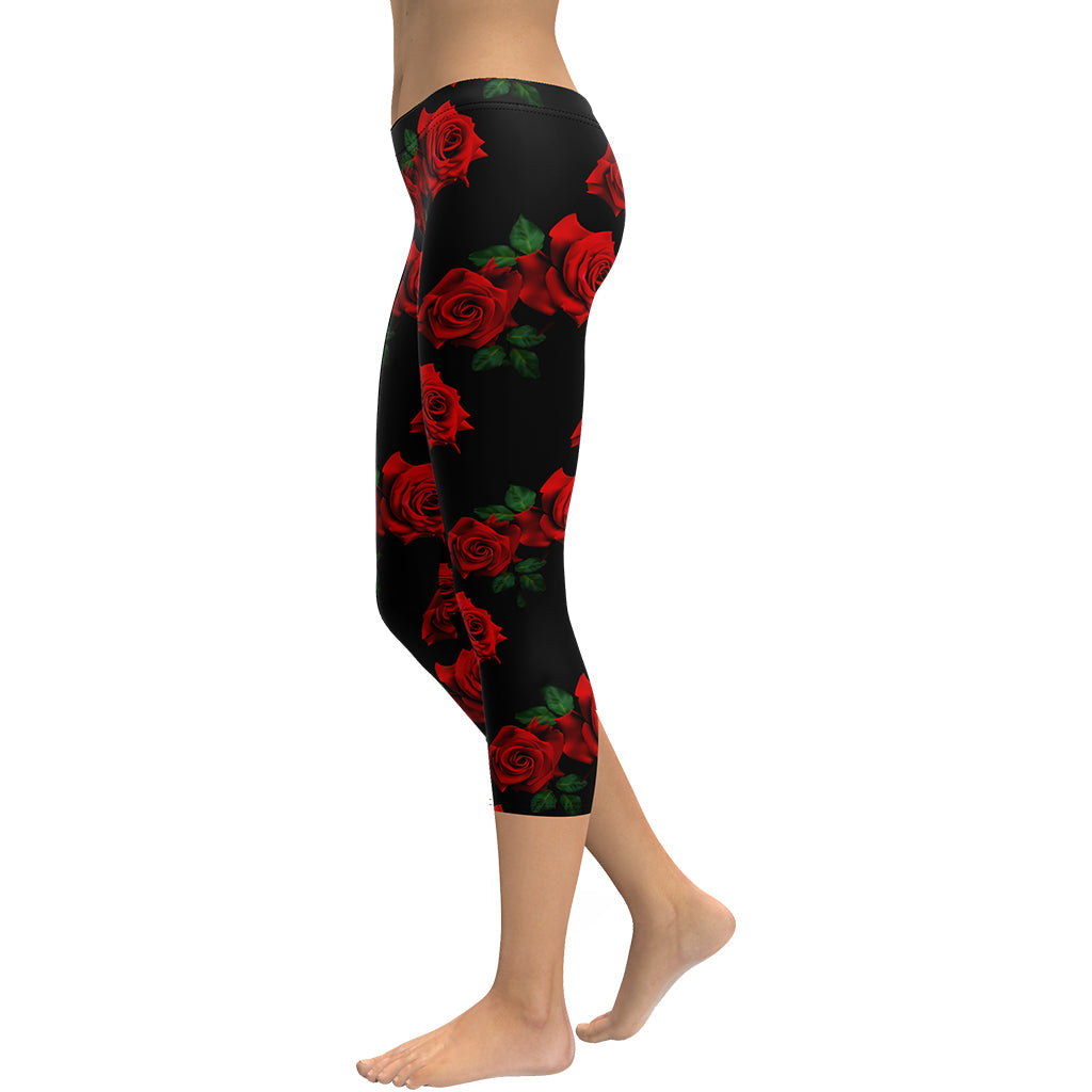 Red Roses Capris