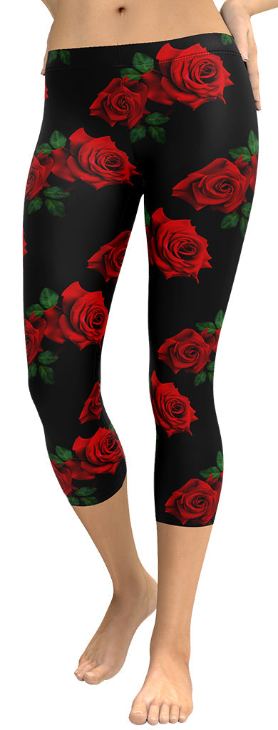 Red Roses Capris
