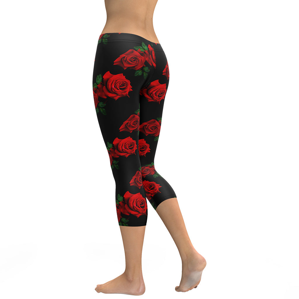 Red Roses Capris