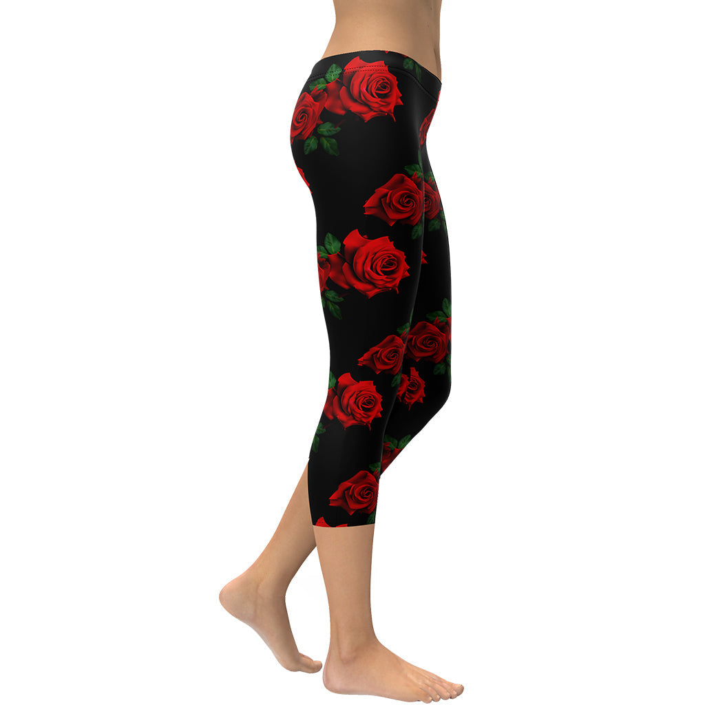 Red Roses Capris