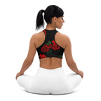 Red Roses Sports Bra