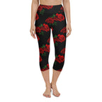 Red Roses Yoga Capris