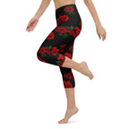 Red Roses Yoga Capris