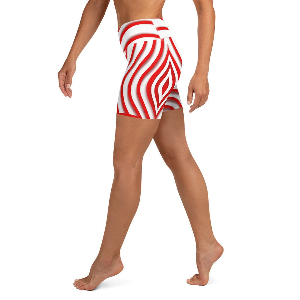 Red Target Yoga Shorts