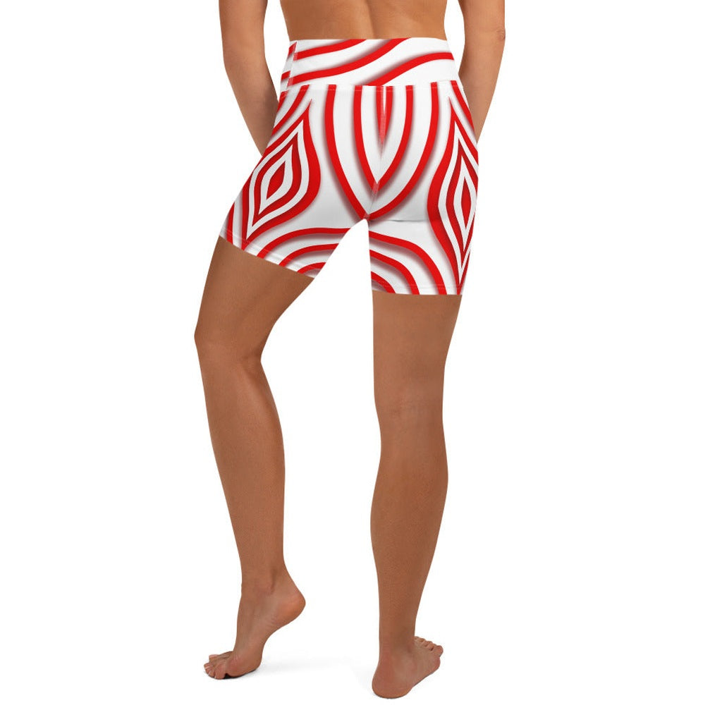 Red Target Yoga Shorts