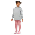 Red & White Houndstooth Kid's Leggings