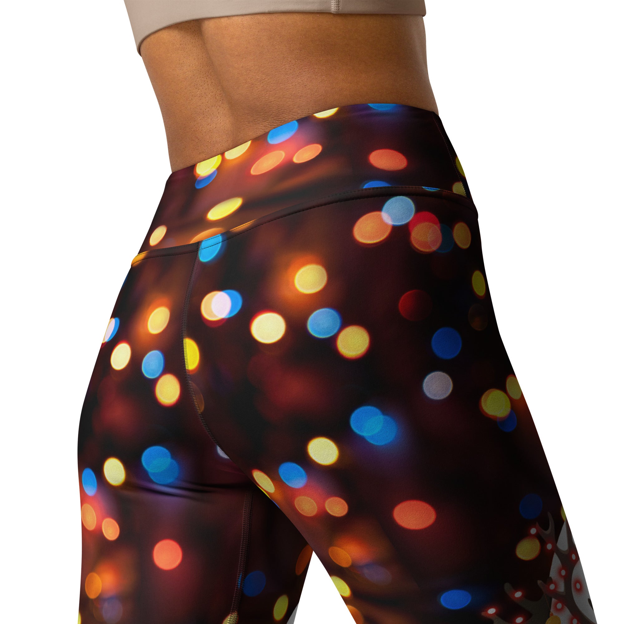 Reindeers in Love Christmas Yoga Leggings