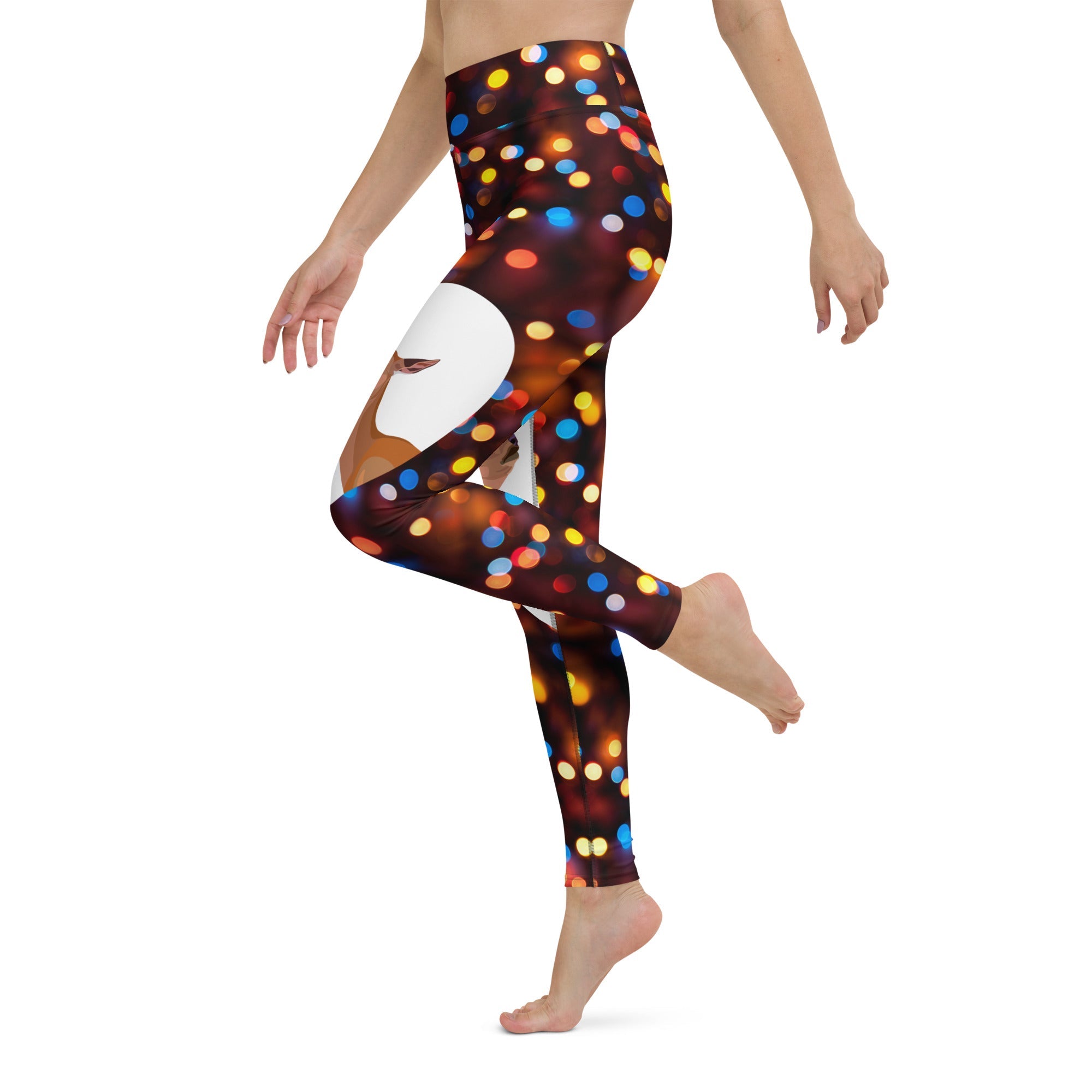 Reindeers in Love Christmas Yoga Leggings