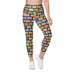 Retro Cassette Leggings With Pockets