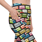 Retro Cassette Leggings With Pockets