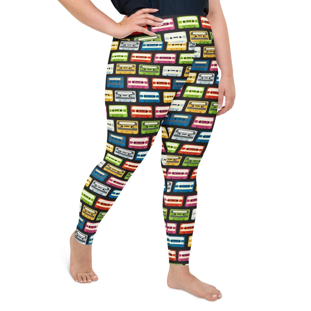 Retro Cassette Plus Size Leggings