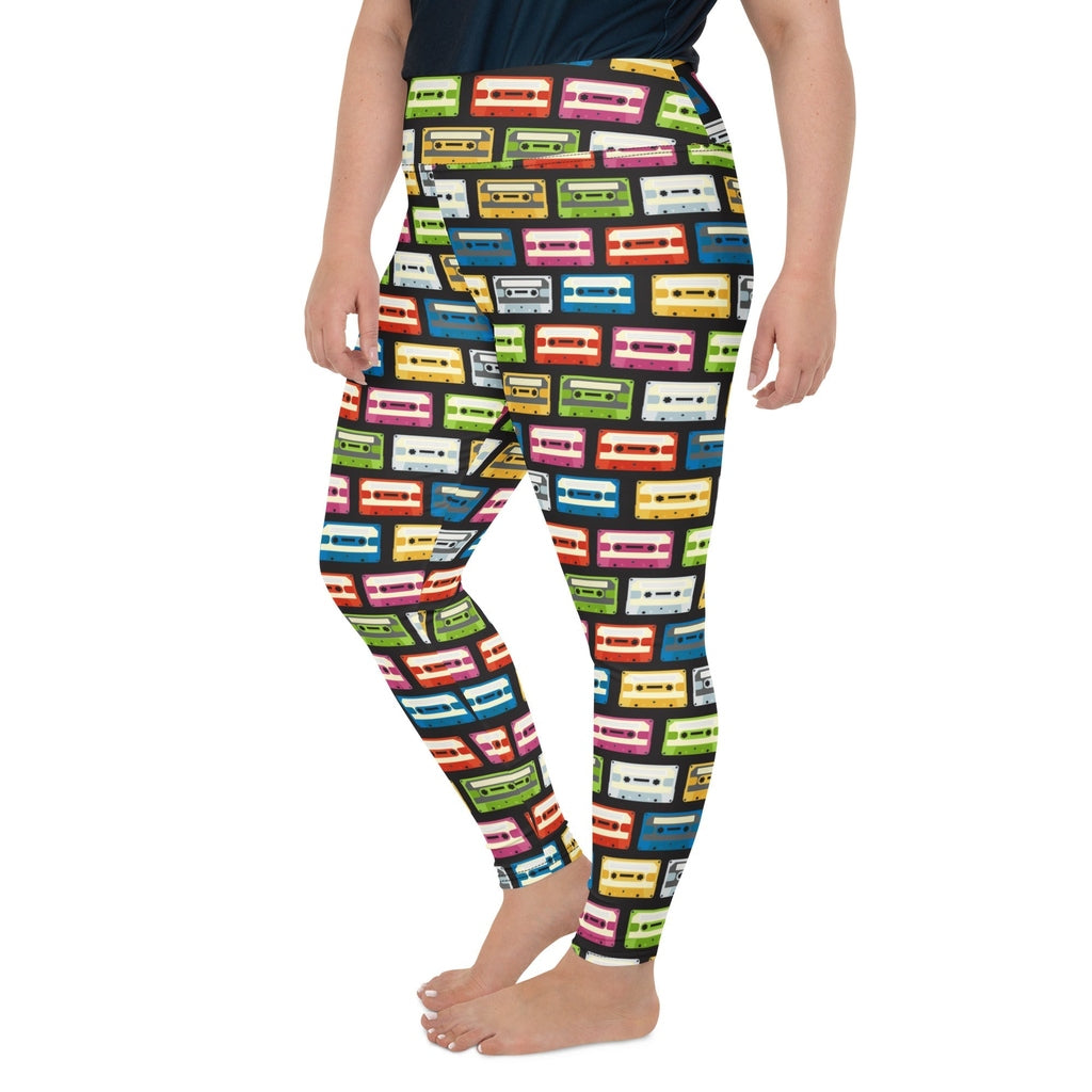 Retro Cassette Plus Size Leggings