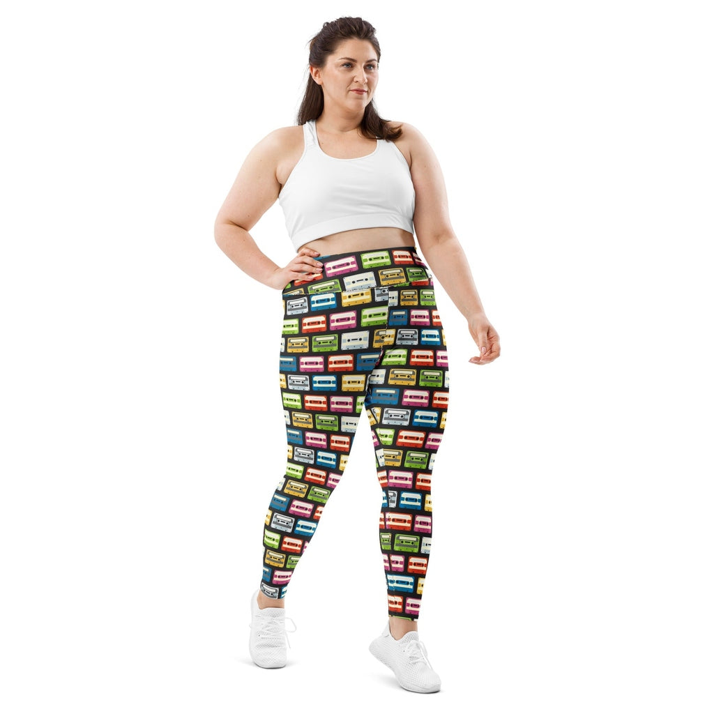 Retro Cassette Plus Size Leggings