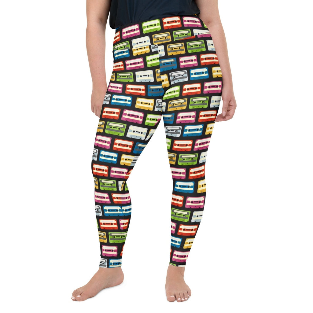 Retro Cassette Plus Size Leggings