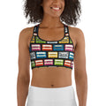 Retro Cassette Sports Bra