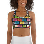 Retro Cassette Sports Bra