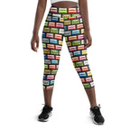 Retro Cassette Yoga Capris