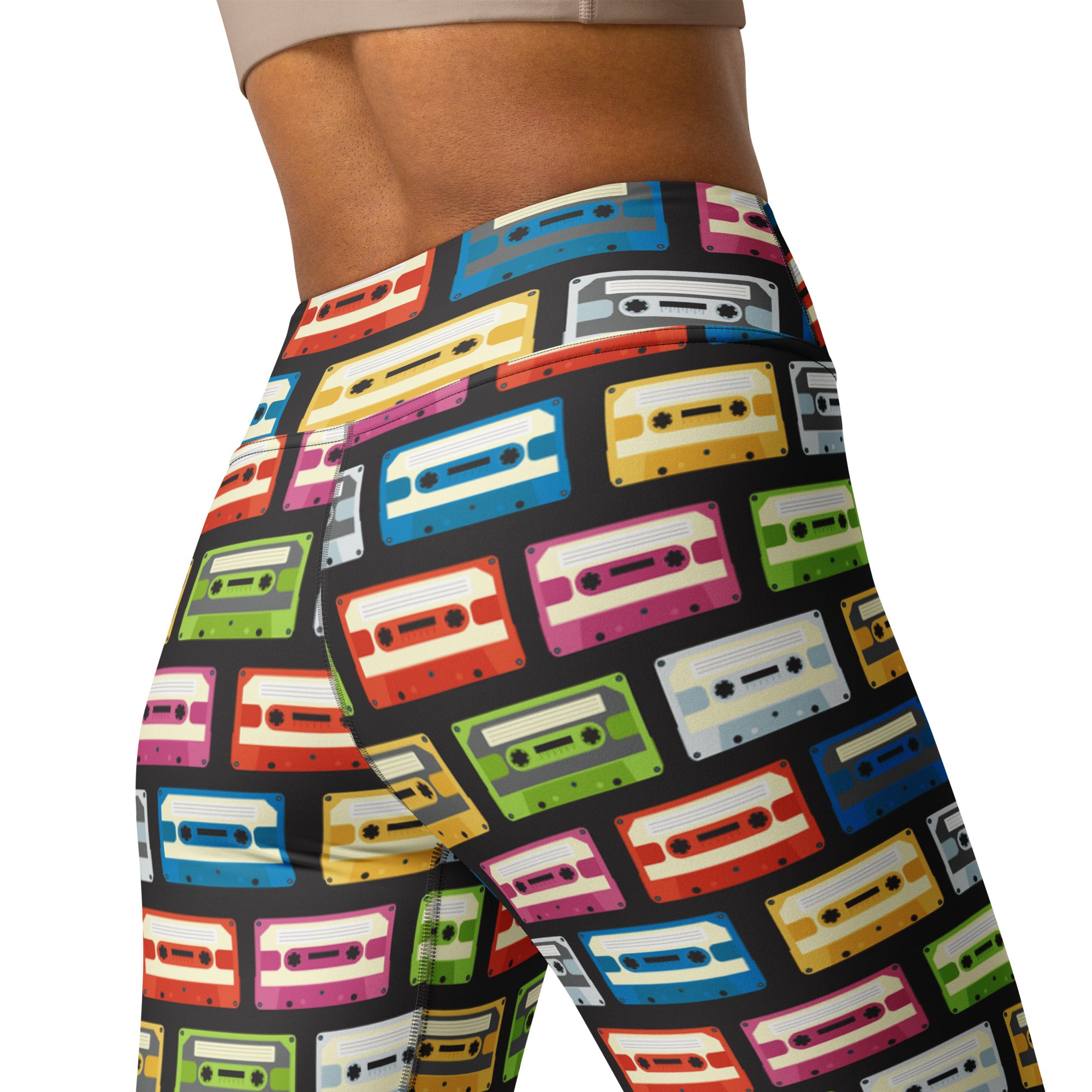 Retro Cassette Yoga Leggings